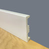 Battiscopa Zoccolino Squadrato Passacavo in Duropolimero Polistrutturato Bianco 80x15 **BEST PRICE**