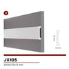 2,2mq di Boiserie in Duropolimero Polistrutturato Mod.Dallas L200xH110 anche scale - Eternal Parquet