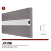 2,2mq di Boiserie in Duropolimero Polistrutturato Mod.Dallas L200xH110 anche scale - Eternal Parquet