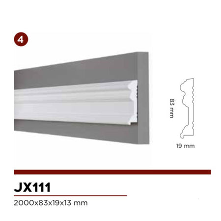 2,2mq di Boiserie in Duropolimero Polistrutturato Mod.Dallas L200xH110 anche scale - Eternal Parquet