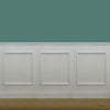 2 metri lineari di Boiserie in legno MASSICCIO di Ayous laccato bianco tutto incluso (200Lx100Hcm) - Eternal Parquet