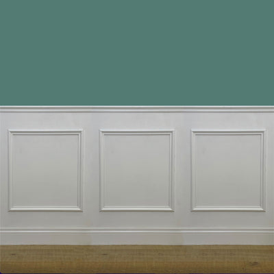 2 metri lineari di Boiserie in legno MASSICCIO di Ayous laccato bianco tutto incluso (200Lx100Hcm) - Eternal Parquet