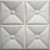 10/20mq di Pannelli in XPS (polistirene compatto) 3D a soffitto o Parete 50x50x2cm Bianchi 4 modelli