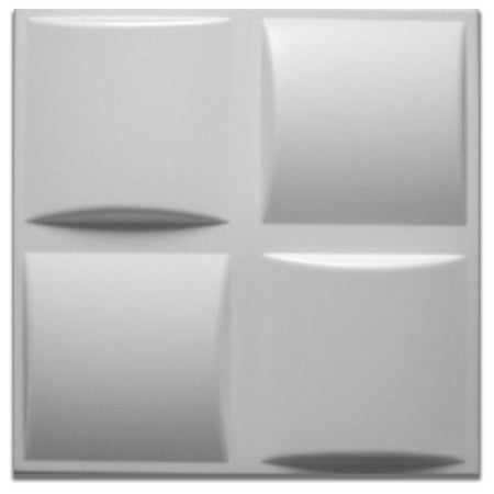 10/20mq di Pannelli in XPS (polistirene compatto) 3D a soffitto o Parete 50x50x2cm Bianchi 4 modelli