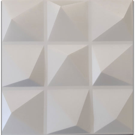 10/20mq di Pannelli in XPS (polistirene compatto) 3D a soffitto o Parete 50x50x2cm Bianchi 4 modelli
