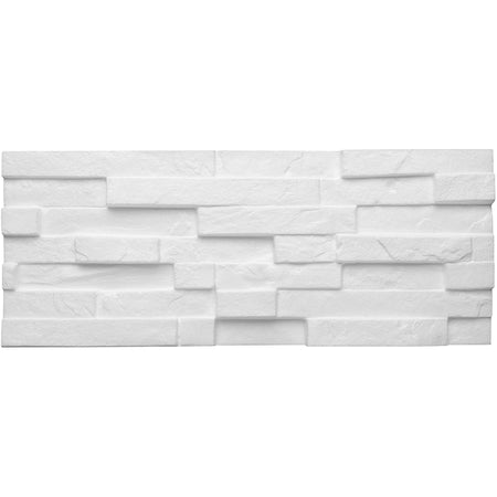 14.4mq (100 pannelli) di  Rivestimento a parete in EPS spesso e compatto effetto Pietra, isolante, verniciabile e facile da posare