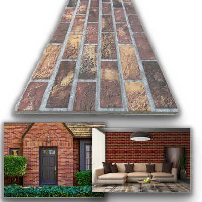 CAPPOTTO esterno - interno  isolante in STYROFOAM 3D da 2cm con sabbiatura e malta mattoni Stonalizzati - Eternal Parquet