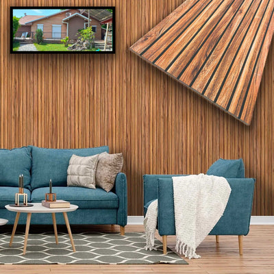 CAPPOTTO esterno - interno  isolante in STYROFOAM 3D da 2cm con sabbiatura e malta MILLERIGHE ROVERE SCURO - Eternal Parquet