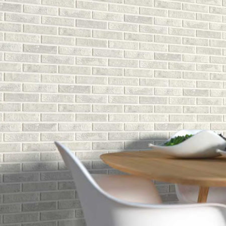 RIVESTIMENTO esterno - interno  isolante FLEX 248X770X5mm con mattoni BIANCHI Ultrarealistici - Eternal Parquet