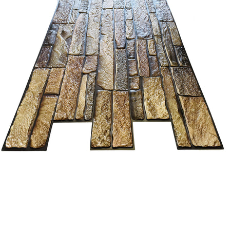 Pannelli 3D Rivestimento a parete in PVC effetto pietra, cementine, Maioliche, legno Realistici e isolanti. Eternal Parquet