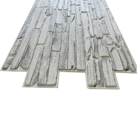 Pannelli 3D Rivestimento a parete in PVC effetto pietra, cementine, Maioliche, legno Realistici e isolanti. Eternal Parquet