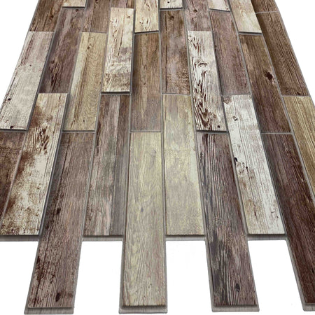 Pannelli 3D Rivestimento a parete in PVC effetto pietra,mattoni,ceramiche, legno Realistici e isolanti. Eternal Parquet