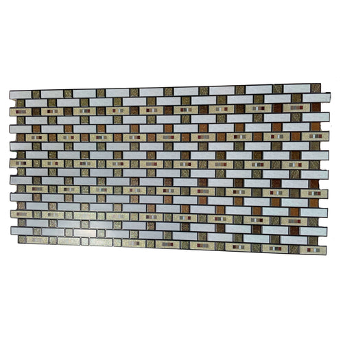MAXI Pannelli 3D HI-RES Rivestimento a parete in PVC - MATTONCINI ORO - Realistici e isolanti. - Eternal Parquet