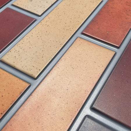 MAXI Pannelli 3D HI-RES Rivestimento a parete in PVC - MATTONI STONALIZZATI- Realistici e isolanti. - Eternal Parquet