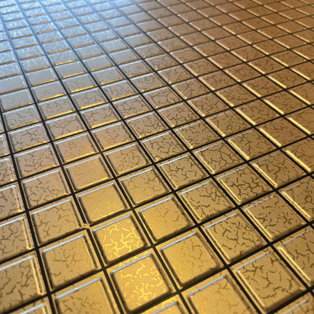 MAXI Pannelli 3D HI-RES Rivestimento a parete in PVC - MOSAICO ORO- Realistici e isolanti. - Eternal Parquet