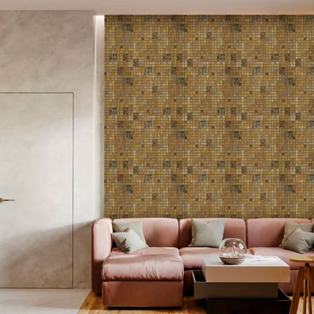 Pannelli 3D "AUTOADESIVI" in PVC EGYPT effetto MOSAICO BAGNO DOCCIA Realistici e isolanti. - Eternal Parquet
