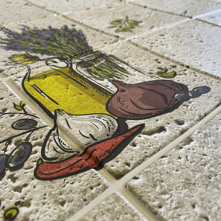 Pannelli 3D Rivestimento a parete in PVC a rilievo realistici parato di design PIETRA GRECA - Eternal Parquet