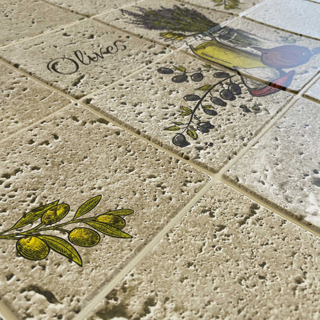 Pannelli 3D Rivestimento a parete in PVC a rilievo realistici parato di design PIETRA GRECA - Eternal Parquet