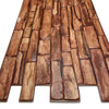Pannelli 3D Rivestimento a parete in PVC effetto LASTRE DI PIETRA ROSSE Realistici e isolanti. - Eternal Parquet