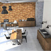 Pannelli 3D Rivestimento a parete in PVC effetto LASTRE DI PIETRA ROSSE Realistici e isolanti. - Eternal Parquet