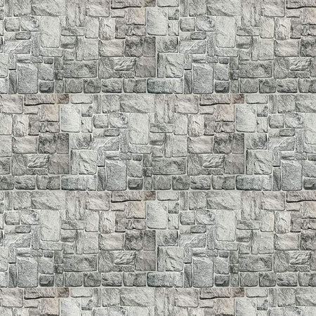 Pannelli 3D Rivestimento a parete in PVC effetto pietra GRIGIA NATURALE Realistici e isolanti. - Eternal Parquet