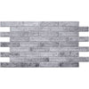 Pannelli 3D Rivestimento a parete in PVC effetto pietra MATTONI Grigi Porosi Realistici e isolanti. Eternal Parquet