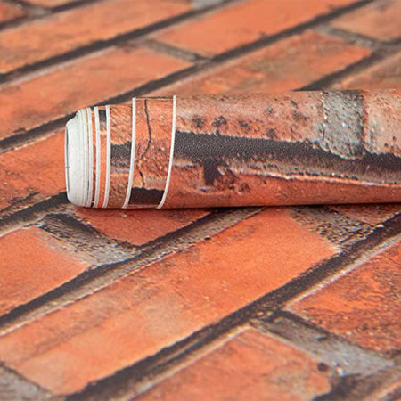 Rotolo 45cm x 15mt di pellicola adesiva effetto Mattoni per mura, mobili, superfici - Eternal Parquet