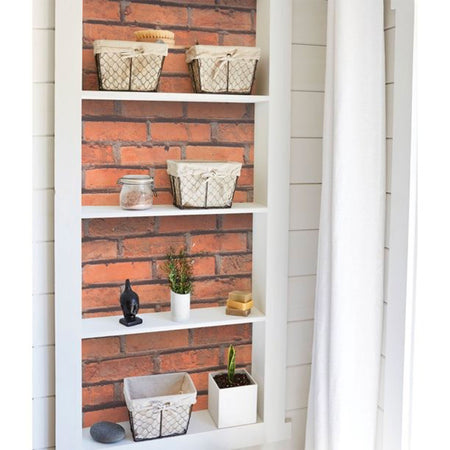 Rotolo 45cm x 15mt di pellicola adesiva effetto Mattoni per mura, mobili, superfici - Eternal Parquet