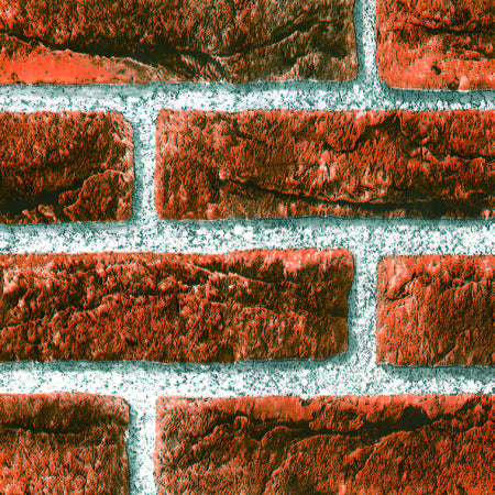 Rotolo 45cm x 15mt di pellicola adesiva effetto MATTONI ROSSI 3d HD per mura e mobili - Eternal Parquet