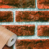 Rotolo 45cm x 2mt di pellicola adesiva effetto MATTONI ROSSI 3d HD per mura e mobili - Eternal Parquet