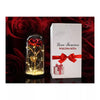Idea Regalo ROSA ETERNA in Ampolla di vetro con led