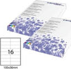 Etichetta adesiva - permanente - 105x36 mm - 16 etichette per foglio - bianco - Starline - conf. 100 fogli A4 Cancelleria e prodotti per ufficio/Archivio ufficio e accessori per scrivania/Etichette divisori per schedario e timbri/Etichette ed etichette adesive/Etichette per stampanti Eurocartuccia - Pavullo, Commerciovirtuoso.it