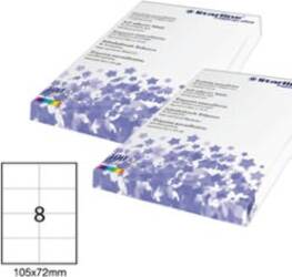 Etichetta adesiva - permanente - 105x72 mm - 8 etichette per foglio - bianco - Starline - conf. 100 fogli A4 Cancelleria e prodotti per ufficio/Archivio ufficio e accessori per scrivania/Etichette divisori per schedario e timbri/Etichette ed etichette adesive/Etichette per stampanti Eurocartuccia - Pavullo, Commerciovirtuoso.it