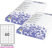 Etichetta adesiva - permanente - 37 5x23 5 mm - angoli tondi - 60 etichette per foglio - bianco - Starline - conf. 100 fogli A4 Cancelleria e prodotti per ufficio/Archivio ufficio e accessori per scrivania/Etichette divisori per schedario e timbri/Etichette ed etichette adesive/Etichette per stampanti Eurocartuccia - Pavullo, Commerciovirtuoso.it