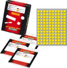 Etichetta adesiva - permanente - tonda D 10 mm - 120 etichette per foglio - 10 fogli per busta - giallo - Markin Cancelleria e prodotti per ufficio/Archivio ufficio e accessori per scrivania/Etichette divisori per schedario e timbri/Etichette ed etichette adesive/Etichette per prezzatrici Eurocartuccia - Pavullo, Commerciovirtuoso.it