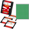 Etichetta adesiva - permanente - tonda D 10 mm - 120 etichette per foglio - 10 fogli per busta - verde - Markin Cancelleria e prodotti per ufficio/Archivio ufficio e accessori per scrivania/Etichette divisori per schedario e timbri/Etichette ed etichette adesive/Etichette per prezzatrici Eurocartuccia - Pavullo, Commerciovirtuoso.it