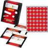Etichetta adesiva - permanente - tonda D 18 mm - 42 etichette per foglio - 10 fogli per busta - rosso - Markin Cancelleria e prodotti per ufficio/Archivio ufficio e accessori per scrivania/Etichette divisori per schedario e timbri/Etichette ed etichette adesive/Etichette per prezzatrici Eurocartuccia - Pavullo, Commerciovirtuoso.it