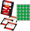 Etichetta adesiva - permanente - tonda D 27 mm - 20 etichette per foglio - 10 fogli per busta - verde - Markin Cancelleria e prodotti per ufficio/Archivio ufficio e accessori per scrivania/Etichette divisori per schedario e timbri/Etichette ed etichette adesive/Etichette per prezzatrici Eurocartuccia - Pavullo, Commerciovirtuoso.it