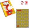 Etichetta adesiva A400 Markin - oro - adatta a stampanti laser - 38.1x21.2 mm - 65 etichette per foglio - scatola da 100 fogli A4 Cancelleria e prodotti per ufficio/Archivio ufficio e accessori per scrivania/Etichette divisori per schedario e timbri/Etichette ed etichette adesive/Etichette per stampanti Eurocartuccia - Pavullo, Commerciovirtuoso.it