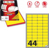 Etichetta adesiva A406 - permanente - 47 5x25 5 mm - 44 etichette per foglio - giallo fluo - Markin - scatola 100 fogli A4 Cancelleria e prodotti per ufficio/Archivio ufficio e accessori per scrivania/Etichette divisori per schedario e timbri/Etichette ed etichette adesive/Etichette per stampanti Eurocartuccia - Pavullo, Commerciovirtuoso.it
