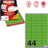 Etichetta adesiva A406 - permanente - 47 5x25 5 mm - 44 etichette per foglio - verde fluo - Markin - scatola 100 fogli A4 Cancelleria e prodotti per ufficio/Archivio ufficio e accessori per scrivania/Etichette divisori per schedario e timbri/Etichette ed etichette adesive/Etichette per stampanti Eurocartuccia - Pavullo, Commerciovirtuoso.it