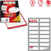 Etichetta adesiva A435 - permanente - 99 1x34 mm - 16 etichette per foglio - bianco - Markin - scatola 100 fogli A4 Cancelleria e prodotti per ufficio/Archivio ufficio e accessori per scrivania/Etichette divisori per schedario e timbri/Etichette ed etichette adesive/Etichette per stampanti Eurocartuccia - Pavullo, Commerciovirtuoso.it