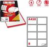 Etichetta adesiva A450 - permanente - 99 1x67 7 mm - 8 etichette per foglio - bianco - Markin - scatola 100 fogli A4 Cancelleria e prodotti per ufficio/Archivio ufficio e accessori per scrivania/Etichette divisori per schedario e timbri/Etichette ed etichette adesive/Etichette per stampanti Eurocartuccia - Pavullo, Commerciovirtuoso.it