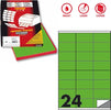 Etichetta adesiva C500 - permanente - 70x36 mm - 24 etichette per foglio - verde fluo - Markin - scatola 100 fogli A4 Cancelleria e prodotti per ufficio/Archivio ufficio e accessori per scrivania/Etichette divisori per schedario e timbri/Etichette ed etichette adesive/Etichette per stampanti Eurocartuccia - Pavullo, Commerciovirtuoso.it
