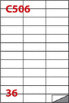 Etichetta adesiva C506 - permanente - 70x24 25 mm - 36 etichette per foglio - bianco - Markin - scatola 100 fogli A4 Cancelleria e prodotti per ufficio/Archivio ufficio e accessori per scrivania/Etichette divisori per schedario e timbri/Etichette ed etichette adesive/Etichette per stampanti Eurocartuccia - Pavullo, Commerciovirtuoso.it