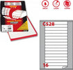 Etichetta adesiva C528 - permanente - c-angoli arrotondati - 145x17 mm - 16 etichette per foglio - bianco - Markin - scatola 100 fogli A4 Cancelleria e prodotti per ufficio/Archivio ufficio e accessori per scrivania/Etichette divisori per schedario e timbri/Etichette ed etichette adesive/Etichette per stampanti Eurocartuccia - Pavullo, Commerciovirtuoso.it