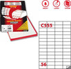 Etichetta adesiva C555 - permanente - 52 5x21 2 mm - 56 etichette per foglio - bianco - Markin - scatola 100 fogli A4 Cancelleria e prodotti per ufficio/Archivio ufficio e accessori per scrivania/Etichette divisori per schedario e timbri/Etichette ed etichette adesive/Etichette per stampanti Eurocartuccia - Pavullo, Commerciovirtuoso.it