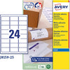 Etichetta adesiva J8159 - permanente - adatta a stampanti inkjet - 63 5x33 9 mm - 24 etichette per foglio - bianco - Avery - conf. 25 fogli A4 Cancelleria e prodotti per ufficio/Archivio ufficio e accessori per scrivania/Etichette divisori per schedario e timbri/Etichette ed etichette adesive/Etichette per stampanti Eurocartuccia - Pavullo, Commerciovirtuoso.it