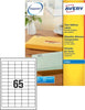 Etichetta adesiva J8651 - adatta a stampanti inkjet - 38 1x21 2 mm - permanente - bianco - Avery - 65 etichette per foglio - conf. 25 fogli A4 Cancelleria e prodotti per ufficio/Archivio ufficio e accessori per scrivania/Etichette divisori per schedario e timbri/Etichette ed etichette adesive/Etichette per prezzatrici Eurocartuccia - Pavullo, Commerciovirtuoso.it