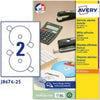 Etichetta adesiva J8676 per CD-DVD - carta - permanente - adatta a stampanti inkjet - D 117 mm - 2 etichette per foglio - bianco opaco - Avery - conf. 25 fogli A4 Cancelleria e prodotti per ufficio/Archivio ufficio e accessori per scrivania/Etichette divisori per schedario e timbri/Etichette ed etichette adesive/Etichette per stampanti Eurocartuccia - Pavullo, Commerciovirtuoso.it